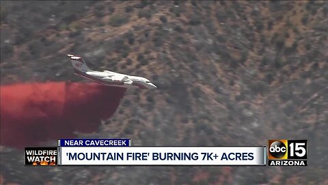 Mountain Fire burning more than 7,000 acres