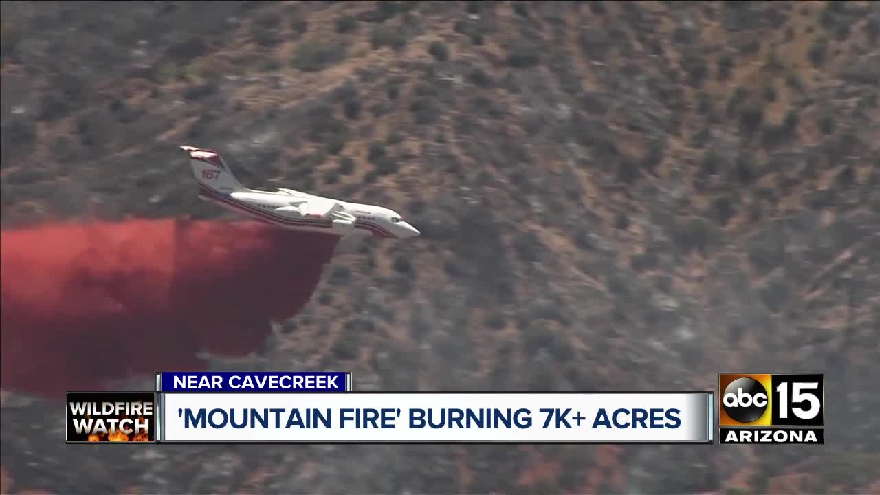 Mountain Fire burning more than 7,000 acres