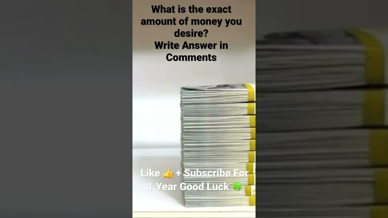 What’s the Exact Amount of Money You Desire?