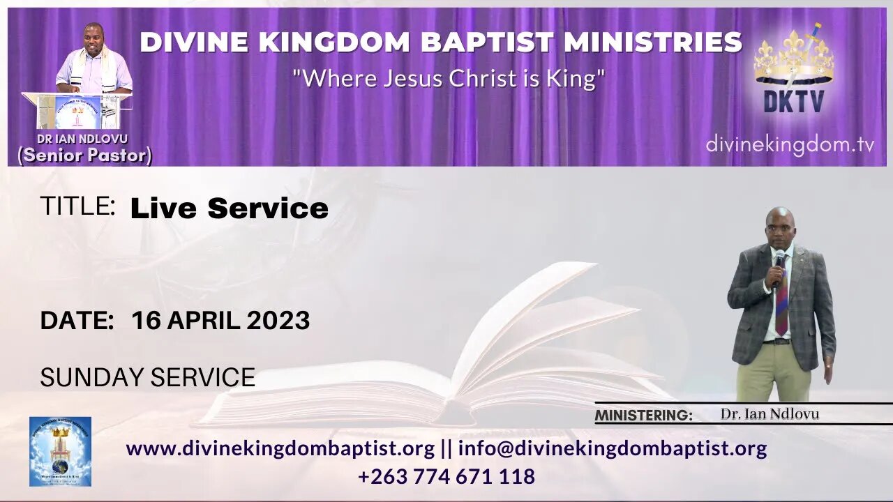 Live Sunday Service - Dr. Ian Ndlovu [16 April 2023]