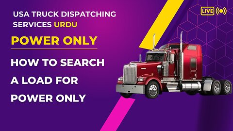 How many types of loads you can get for Power Only Truck