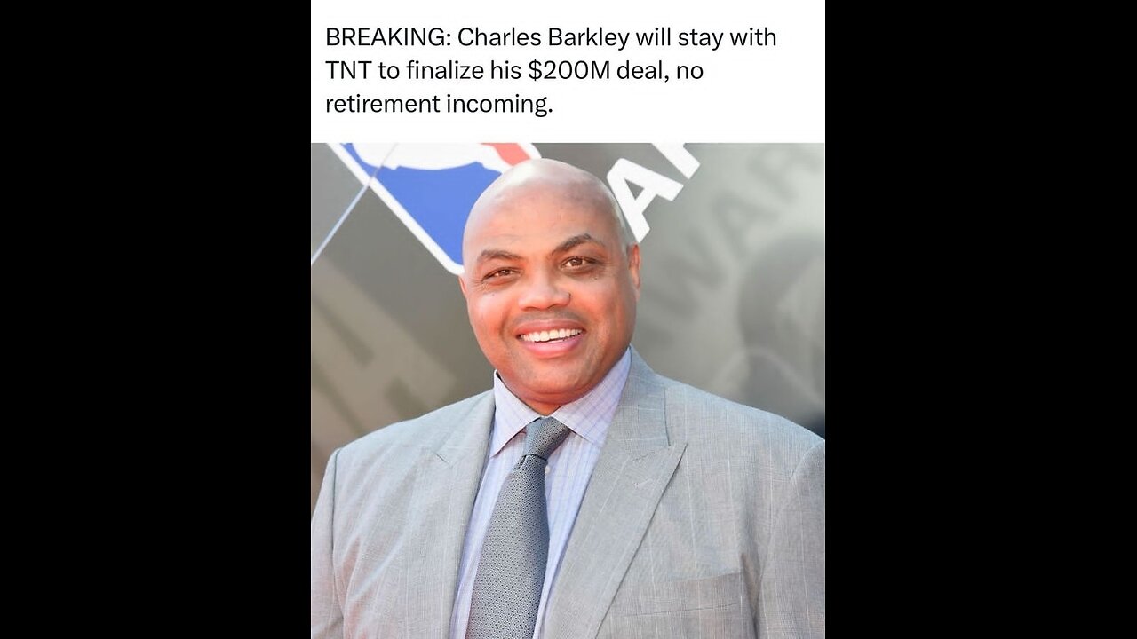 Charles Barkley stays at TNT to finish out his 10 year deal #nbanews