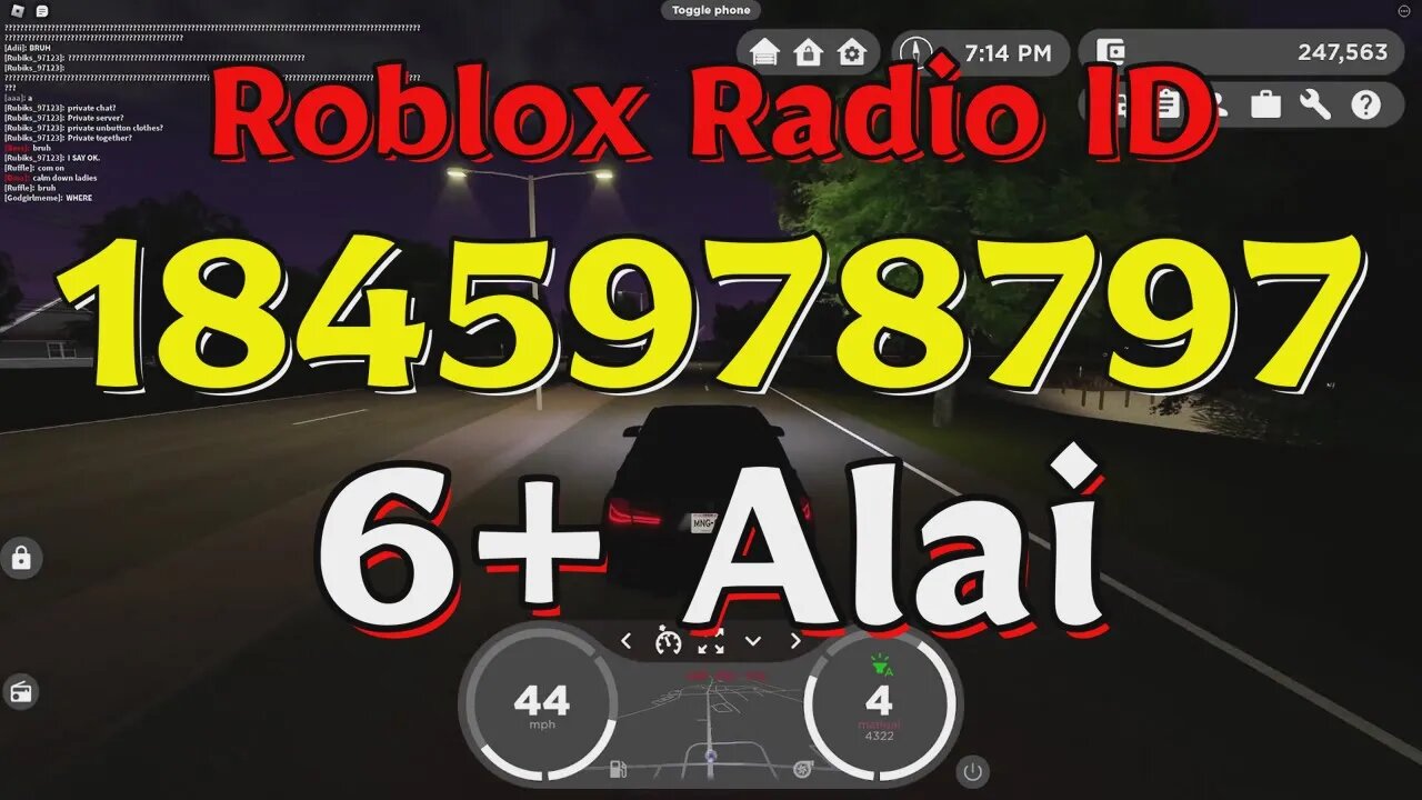 Alai Roblox Radio Codes/IDs