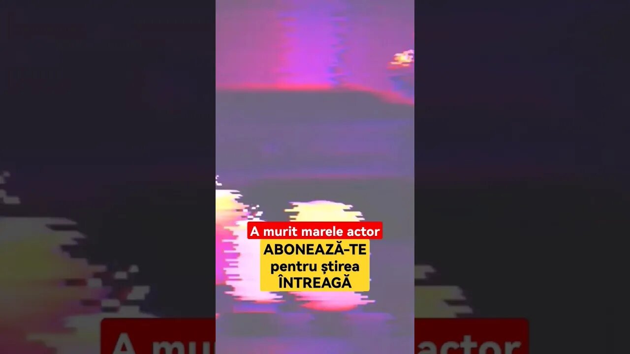 A murit marele actor - 1