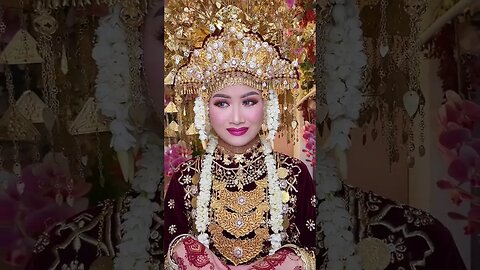 Cantiknya ! Pengantin Pakaian Adat Palembang Sumatera Selatan Indonesia #shorts #short #shortvideo