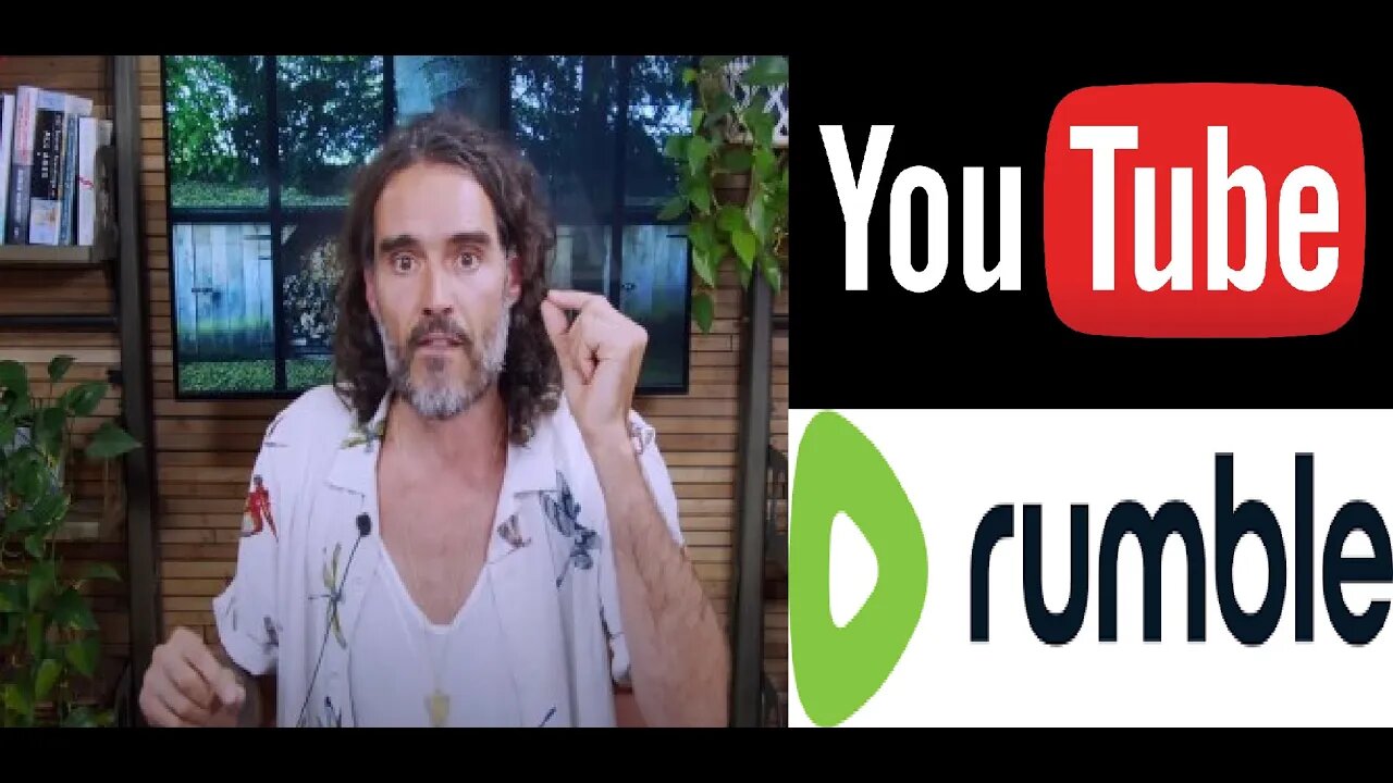 YouTube Suspends Russell Brand, Removing Monetization Over Accusations, Liberals Want RUMBLE Follow