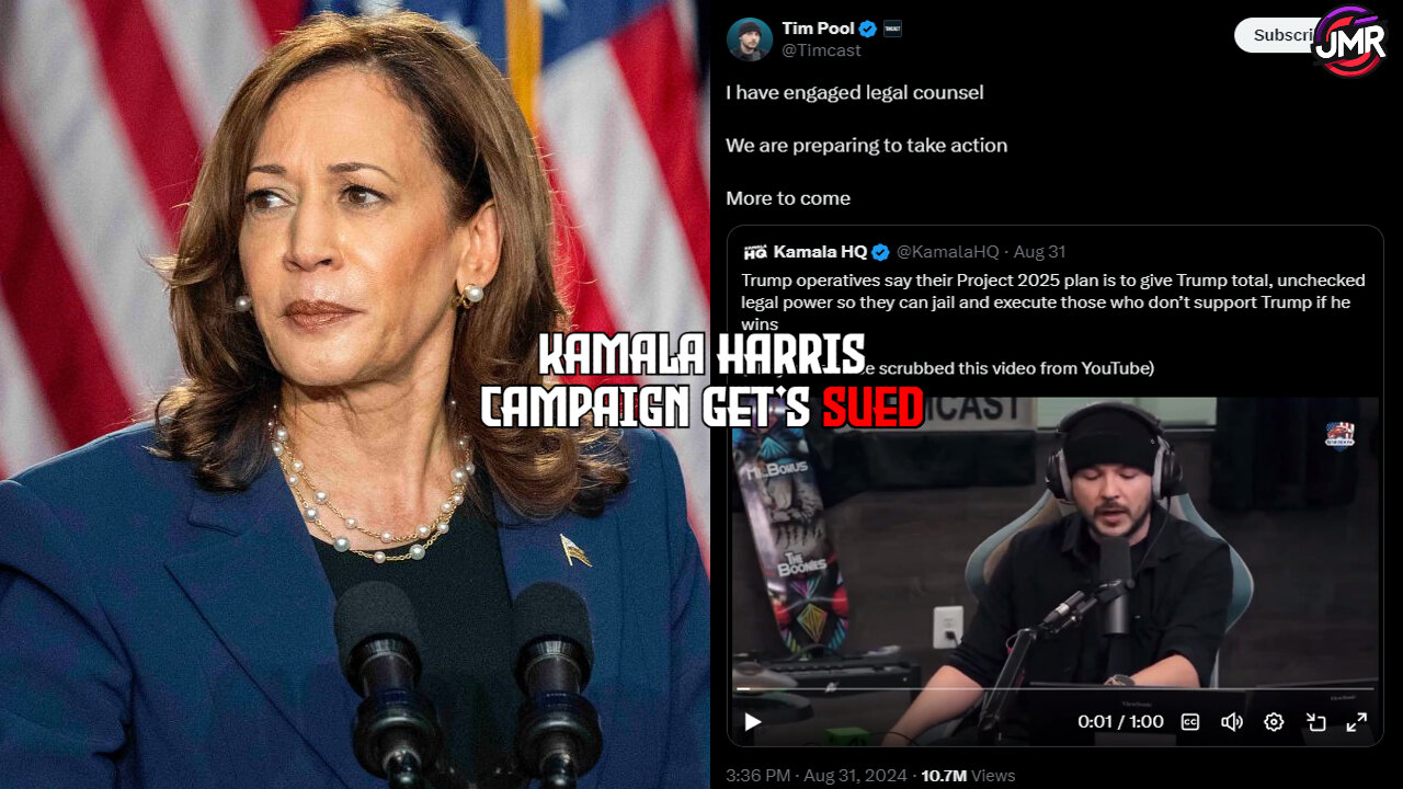 Kamala Harris' Huge Mistake Triggers Lawsuit from Tim Pool