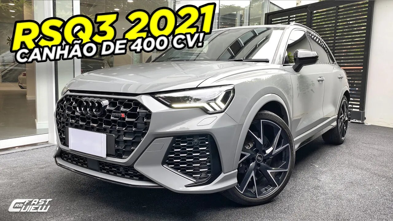 NOVO AUDI RSQ3 SPORTBACK 2.5 TFSI 2021 FAZ DE 0 A 100 EM 4,5 SEGUNDOS E TEM ESCAPE INSANO 😲