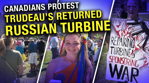 Canadian-Ukrainian community rallies on Parliament Hill to protest Justin Trudeau