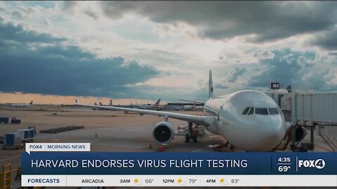 Harvard endorses pre flight virus testing