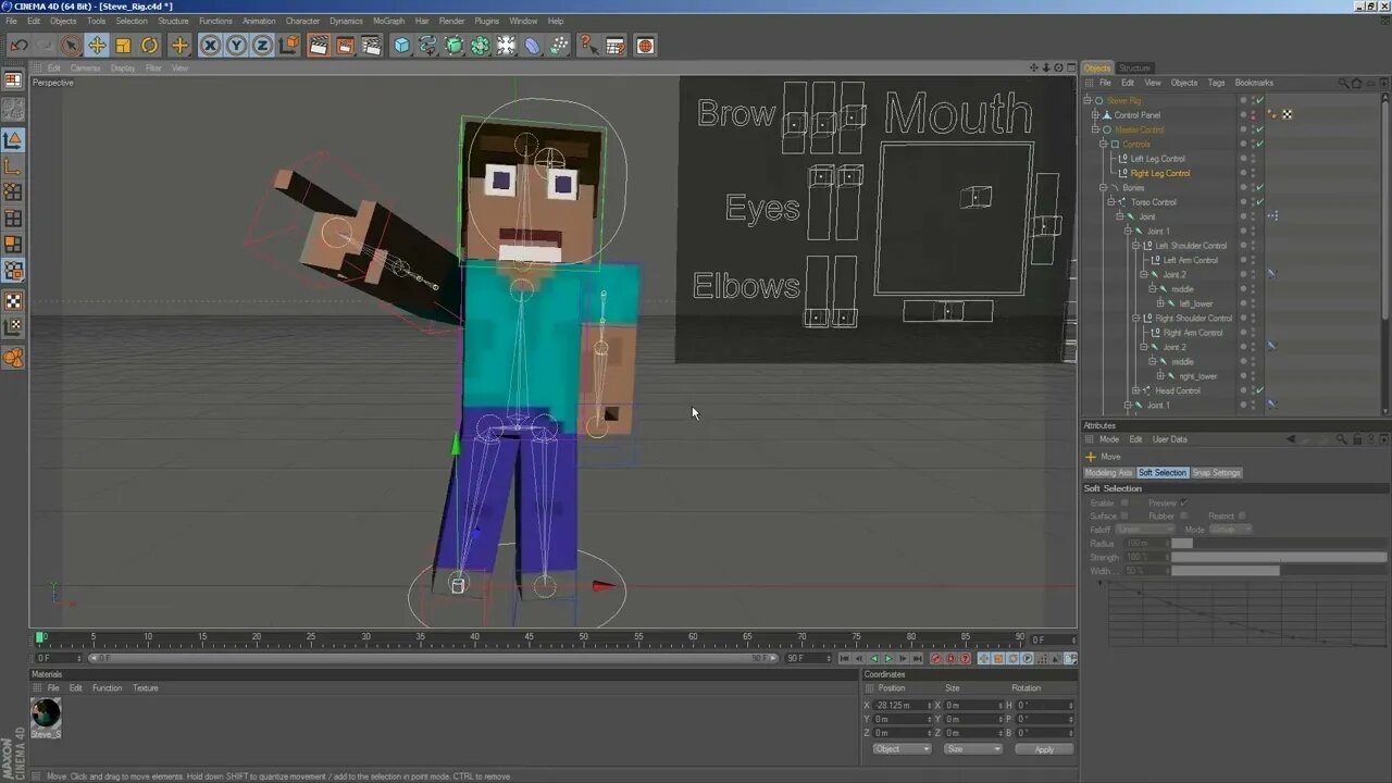 BootstrapBuckaroo Minecraft Revenge Rig for Cinema 4D