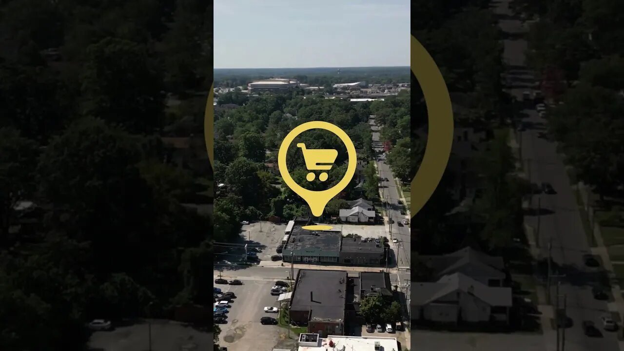 Aerial Tour of Bestway Grocery Store in Lindley Park Neighborhood, Greensboro, NC #bestway #grocery