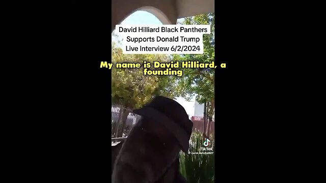 Black Panther Party Co-Founder David Hilliard Endorses Trump for President