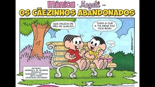 Mônica&Magali em-Os cãezinhos abandonados | Gibis do Rapha 2