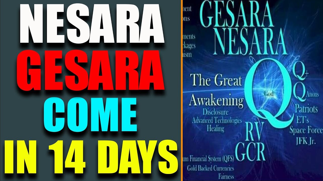 NESARA/GESARA COME IN 14 DAYS! NOT MUCH TIMES LEFT FOR HILLARY