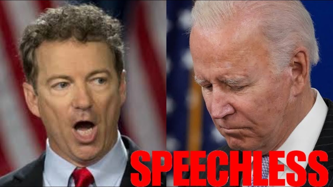 Rand Paul CONFRONTS Joe BIDENS state of the Union SPEECH On Live TV