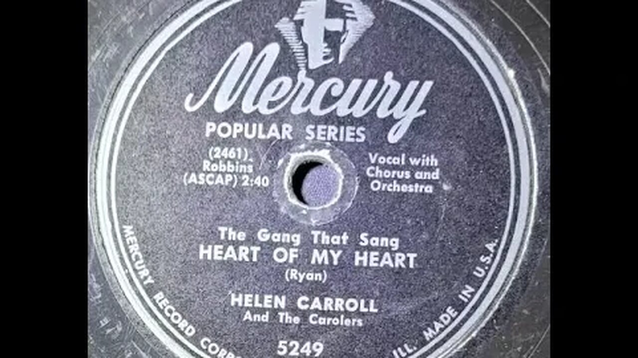 Helen Carroll and The Carolers – The Gang That Said Heart of My Heart