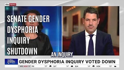 Senate Gender Dysphoria Inquiry Shutdown