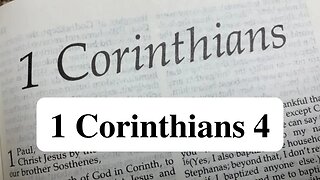 1 Corinthians Chapter 4