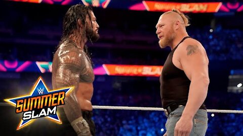 Broke Lesnar Returns to Confront Roman Reigns at SummerSlam 2021 #shorts