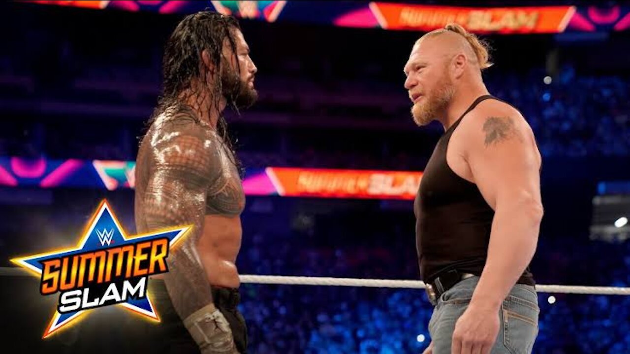 Broke Lesnar Returns to Confront Roman Reigns at SummerSlam 2021 #shorts