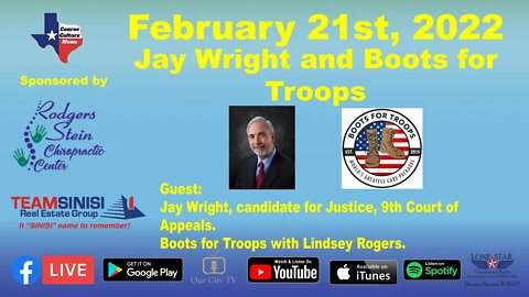 2.21.22 - Jay Wright and Boots for Troops - Conroe Culture News