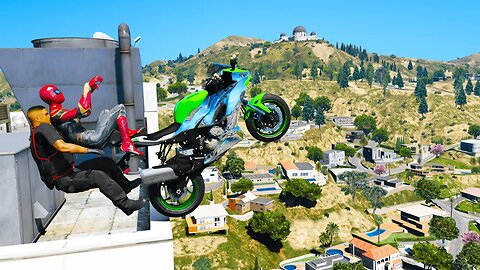GTA 5 Spiderman Epic Stunts/Fails/Ragdolls with winfrey gaming Ep 60(spider man funny moment)