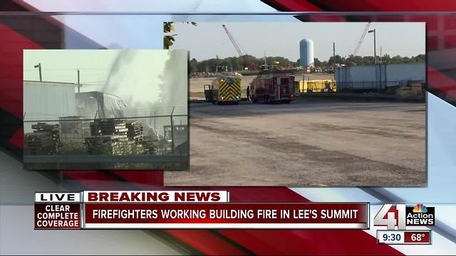 Lee's Summit chemical manufacturer catches on fire, no injuries reported