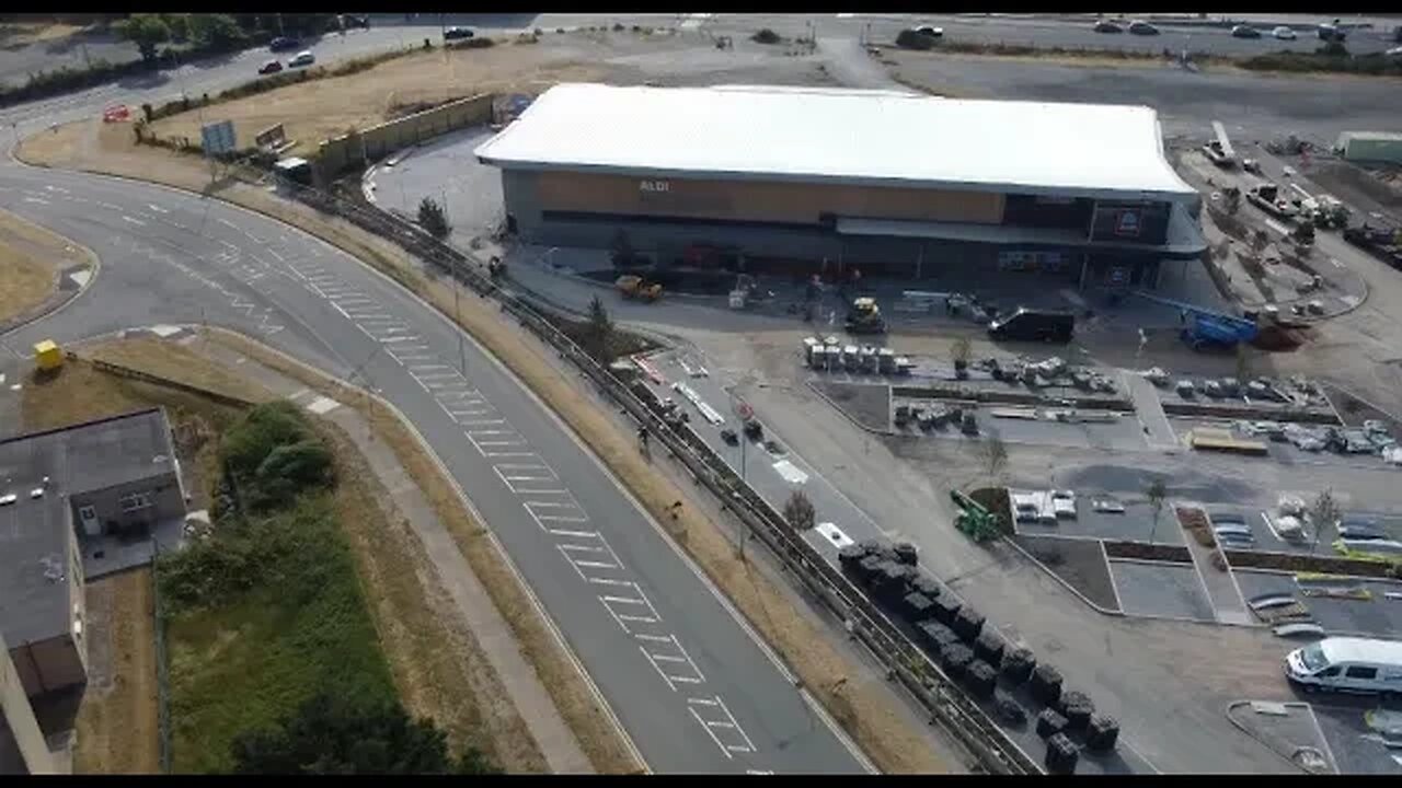 Porthcawl Drone: Aldi (quick update)