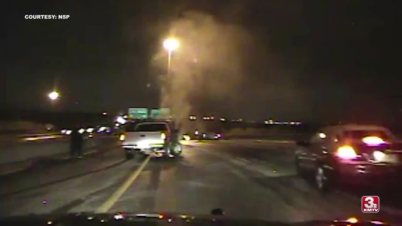 NSP Trooper Hit on Interstate