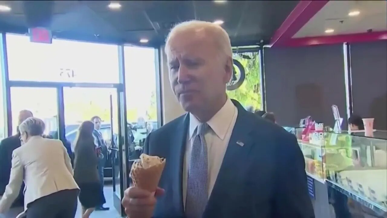 Biden sure loves his 'ice cream' 🍦 if you know what I mean...