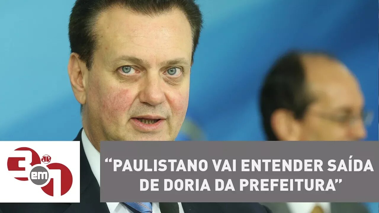 Kassab diz que paulistano vai entender saída de Doria da prefeitura