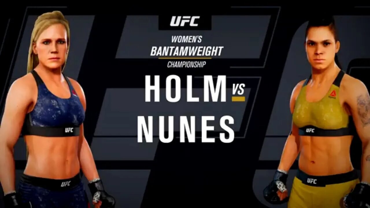 EA Sports UFC 3 Gameplay Amanda Nunes vs Holly Holm