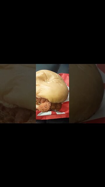 One of the best spicy chicken sandwiches in the game 🥪🍾🌞 #shorts