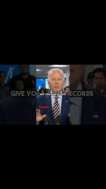 ‘Biden WILL You GIVE your Bank Records to McCarthy?’ Uhhh NO! GUILTY! #shorts #news #politics