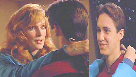 Orgasmatron brainwashes Dr Crusher & Wesley - Star Trek The Next Generation