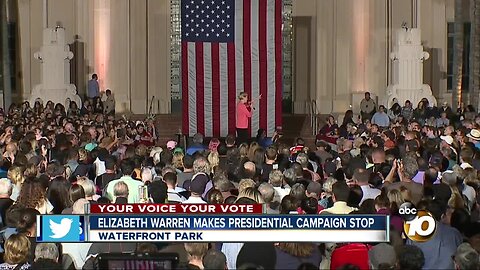 Elizabeth Warren makes Presidential campaign stop