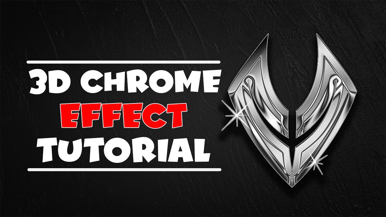 3D CHROME EFFECT IN PHOTOSHOP