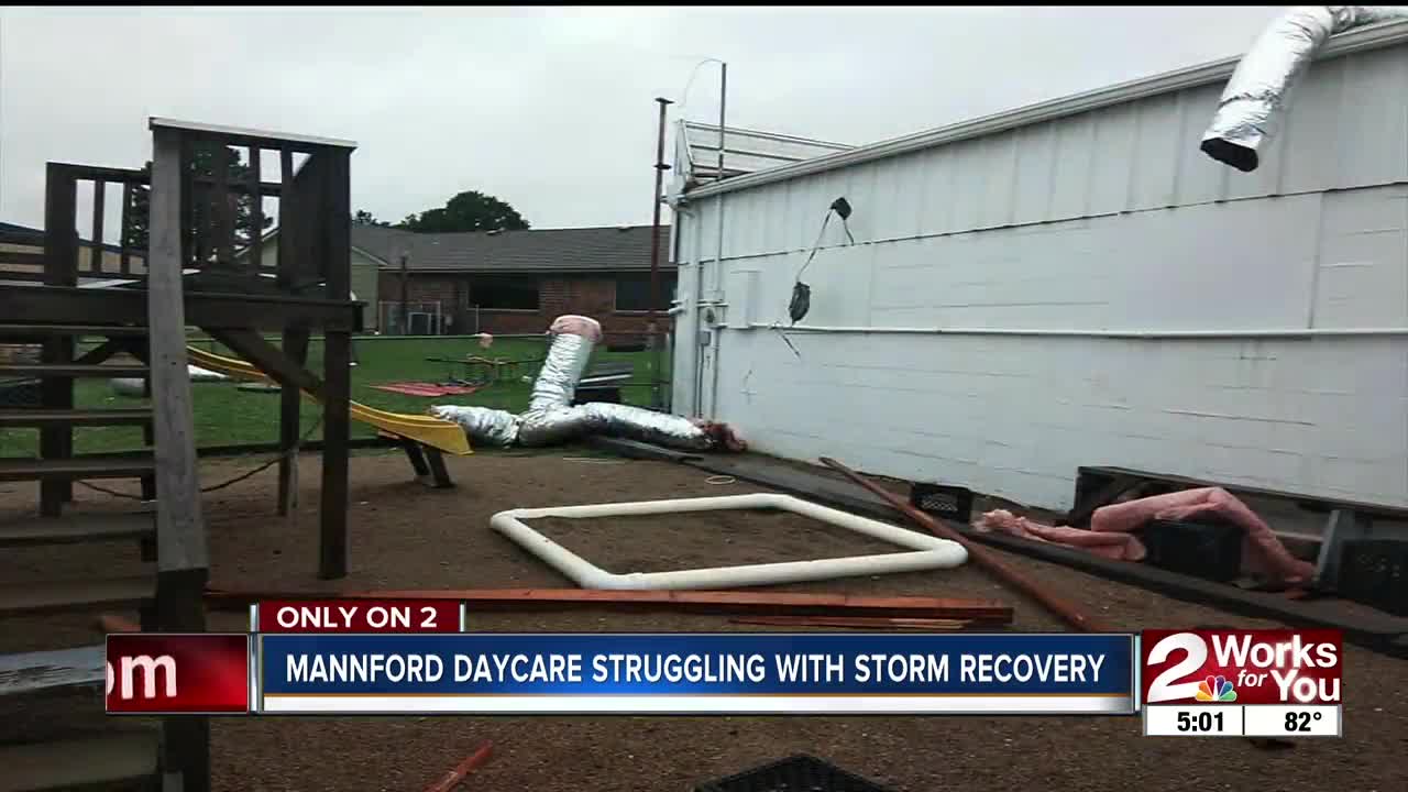 Mannford daycare struggling with storm recovery