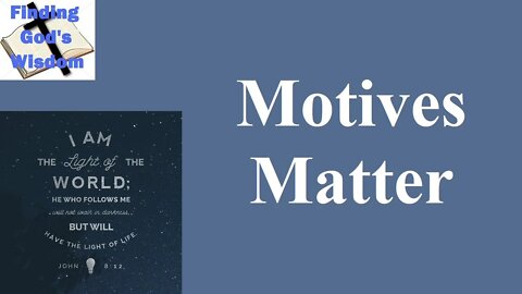 Motives Matter