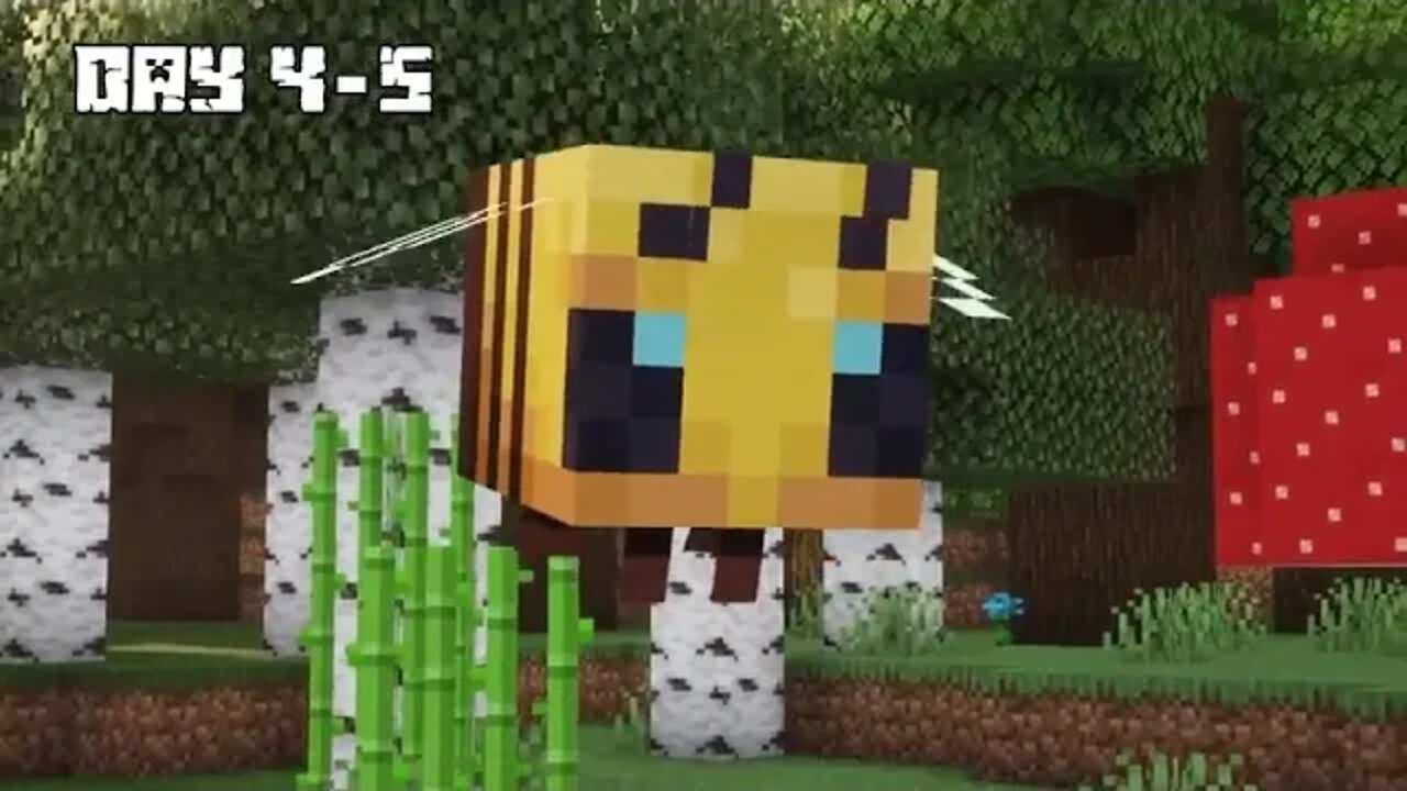 I Survived 100 DAYS as a BEE in HARDCORE Minecraft!