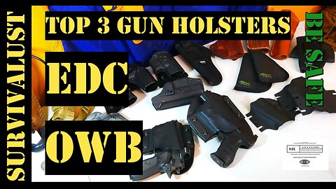 TOP 3 EDC gun holsters OWB FULL LENGTH REVIEW