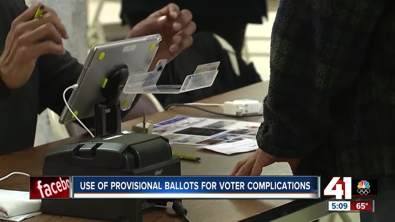 Use of provisional ballots for voter complications