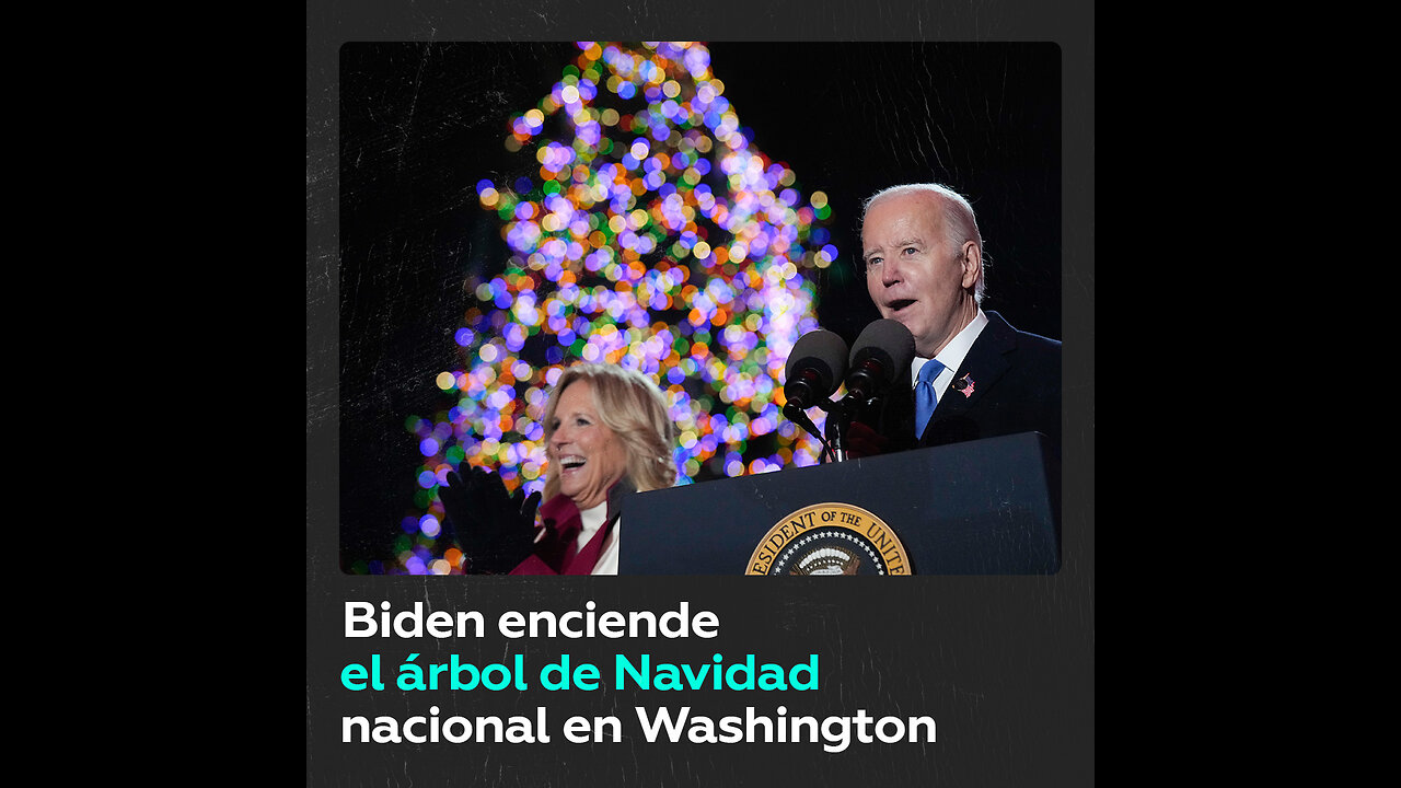 Inauguran el principal árbol de Navidad de EE.UU.