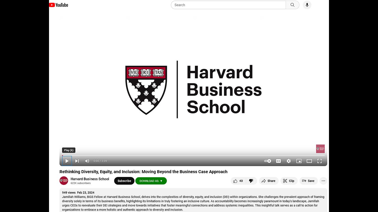 Rethinking Diversity, Equity, and Inclusion: Moving Beyond the Business Case Approach (Harvard)