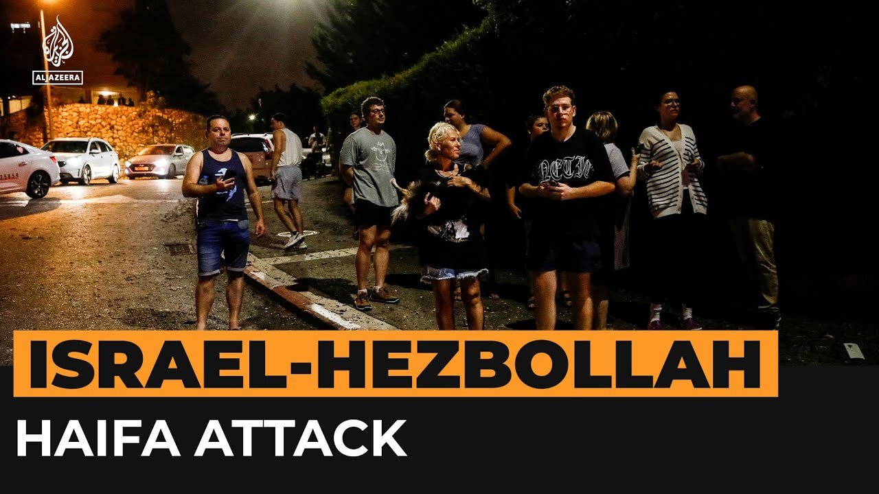 Hezbollah rocket attack on Haifa | Al Jazeera Newsfeed