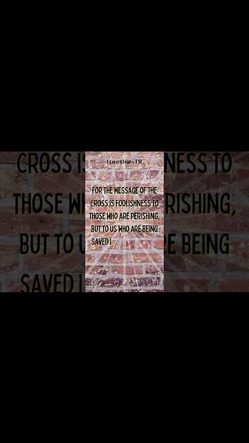 1 Corinthians 1:18 daily bible verse 2023 #shorts