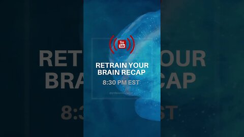 I’ll be live this evening on YouTube at 8:30 pm EST for a Retrain Your Brain recap❤️