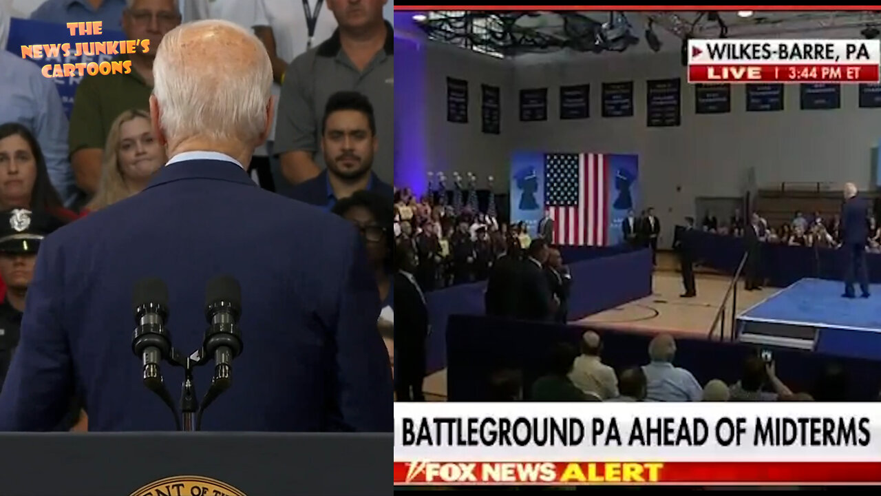 Fox News shows how small Biden audience is and why he speaks mostly to his cheerleaders behind.