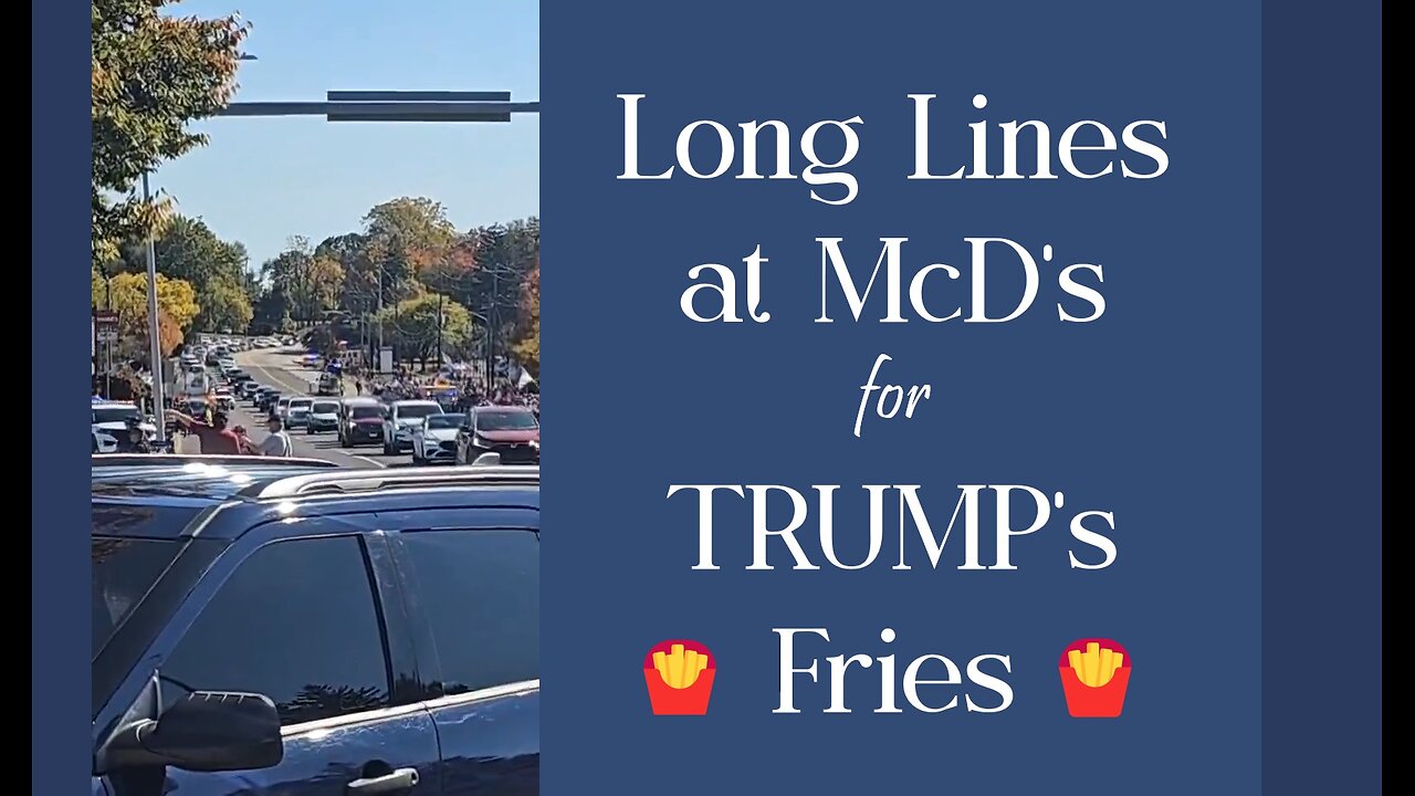 HUGE crowd gathers at McDonalds in deep blue Philadelphia suburbs.